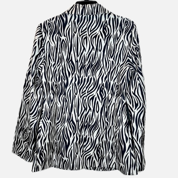 NWT Area Stars Zanzibar One-Button Closure Jacket in Zebra Print - Picture 4 of 6